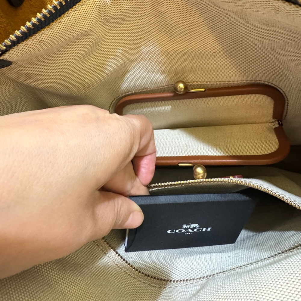 Coach Reserve Rogue Blue Leather Tote Bag - Picture 8 of 11